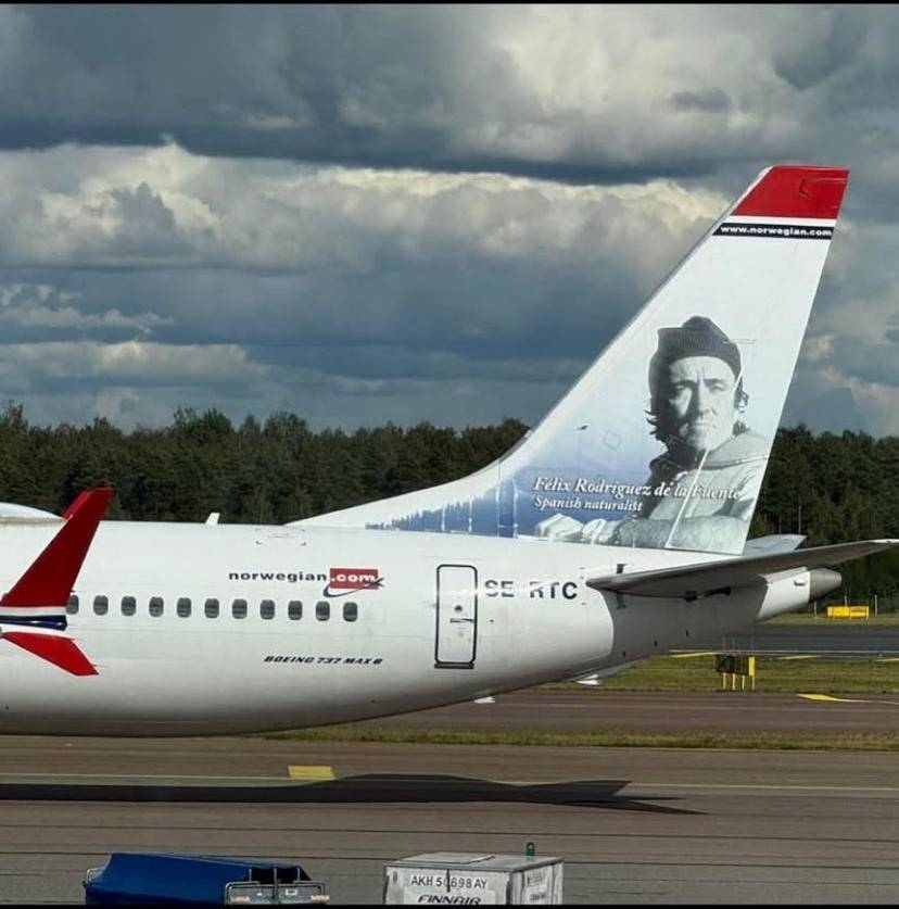 Félix Rodríguez de la Fuente avión Noruega